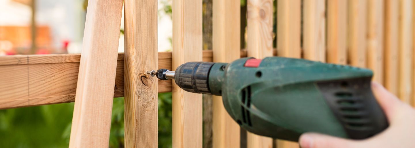 drilling wood panels for fence spring tx